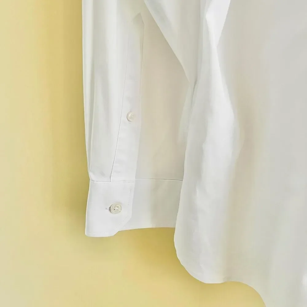 Ted Baker Endurance Shirt Men's 17 34/35 White Classic Button Up Work Office